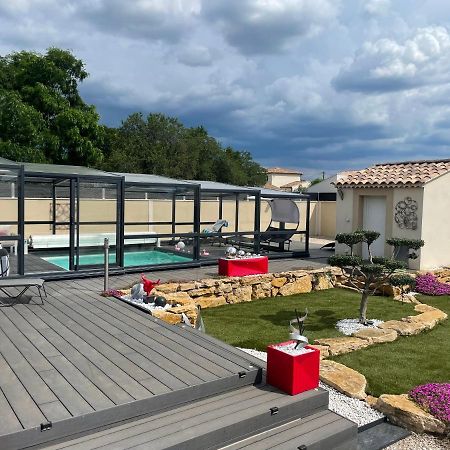 L'Aurore suite de charme, clim jacuzzi, sauna, piscine chauffée cuisine... Carpentras Exterior foto